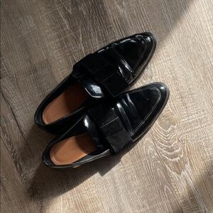 Zara Black Patent Leather Women's Loafers